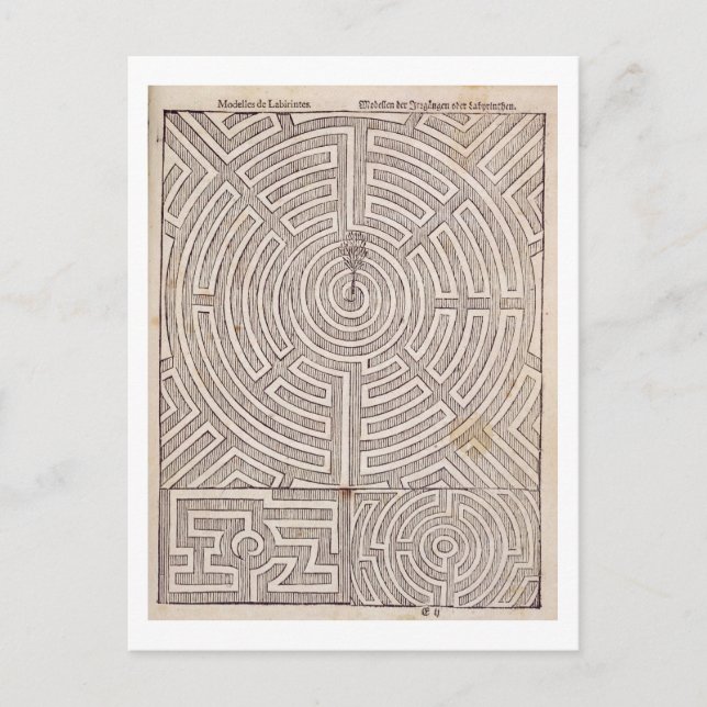 Postal Diseños para mazas, de 'The Dutch Gardener' por Jo (Anverso)