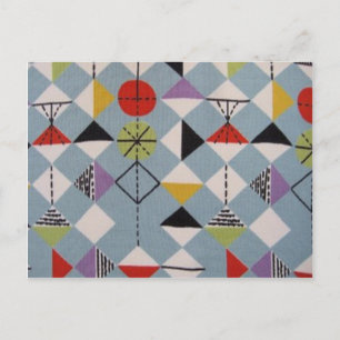 Postal Diseños retro de los años 1950