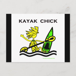 Postal Diseños y cosas de Kayak Chick