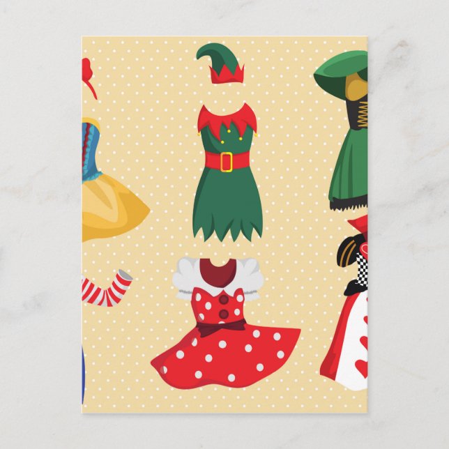 Postal disfraces de halloween (Anverso)