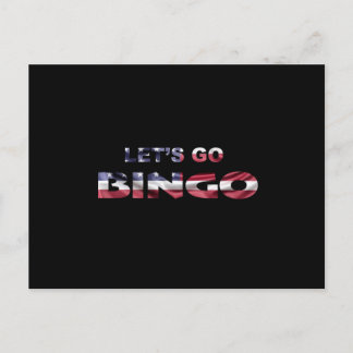Postal Disfraces de la bandera de Bingo usa