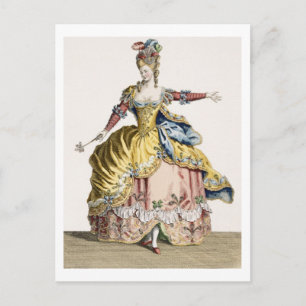 Postal Disfraces para la reina de los silfos en el ballet