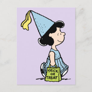 Postal Disfraz de Halloween de Lucy Princesa de Peanuts