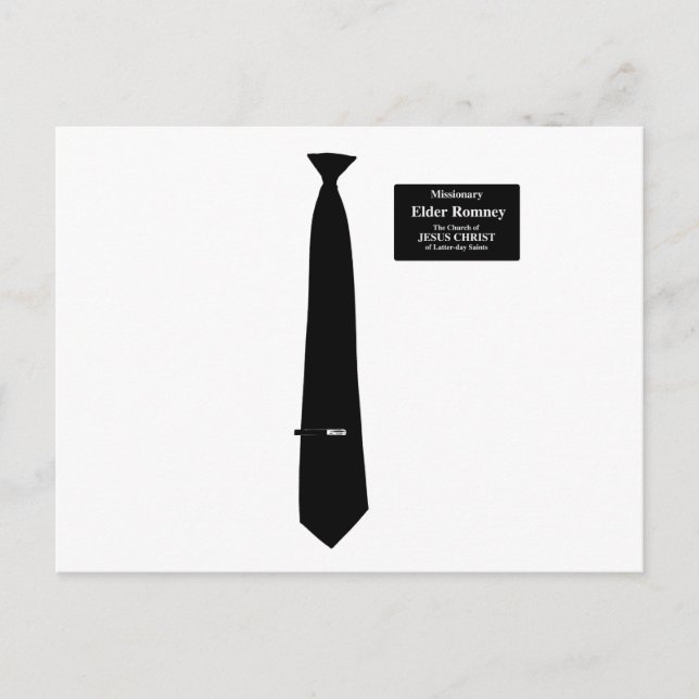 Postal Disfraz misionero de Romney (Anverso)