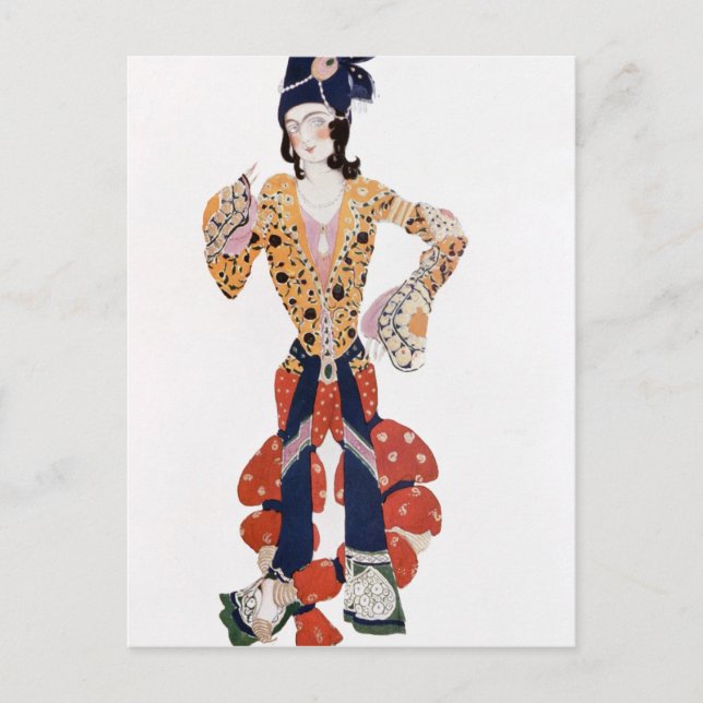Postal Disfraz para Nijinsky en el ballet (Anverso)