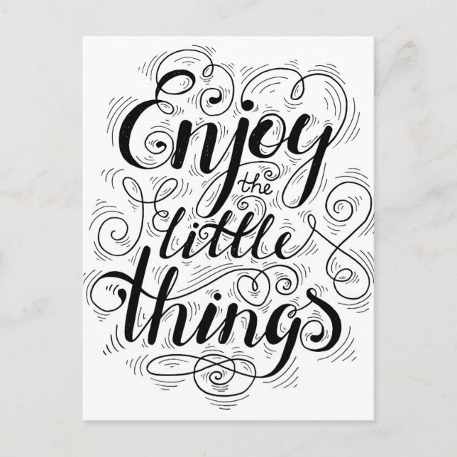 Postal Disfruta De Las Pequeñas Cosas 1 (Anverso)