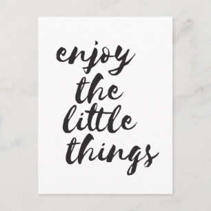 Postal Disfruta de las pequeñas cosas - Postcard Inspirad