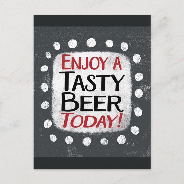 Postal Disfruta De Una Deliciosa Bebida Hoy Postcard (Anverso)