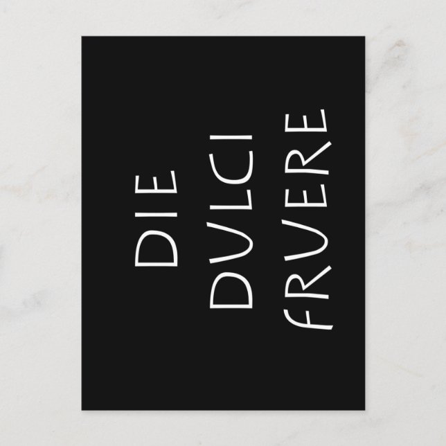 Postal Disfruta del día dulce (Anverso)
