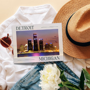 Postal Disfruta la vida nocturna de Detroit, Míchigan