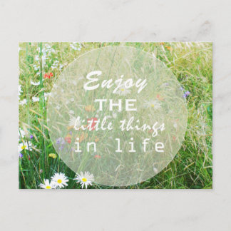 Postal Disfrutar de la vida