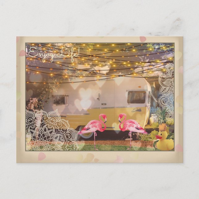 Postal Disfrutar de la vida (Anverso)