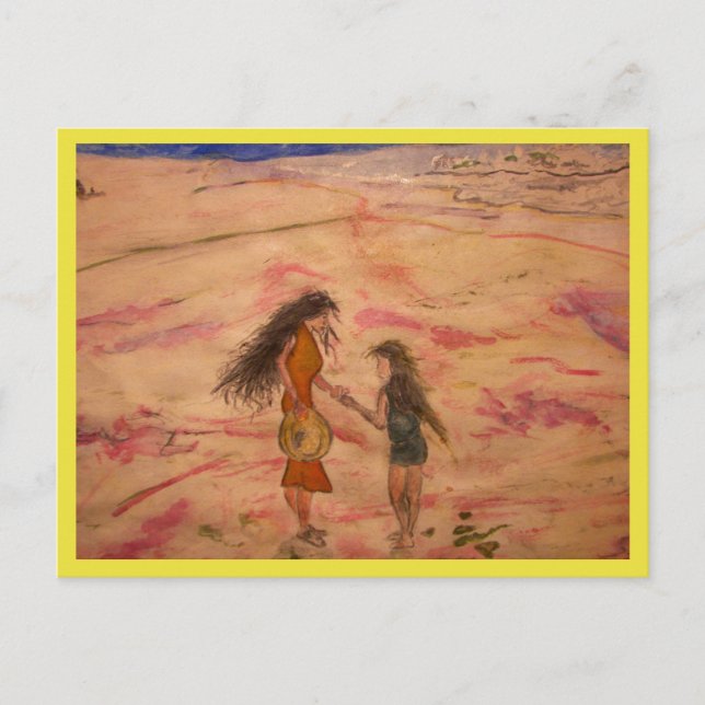 Postal disfrutar del solsticio de verano (Anverso)