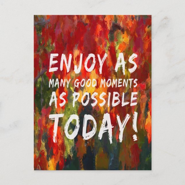 Postal Disfrutar momentos (Anverso)