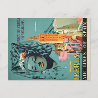 Postal Disfrute del encanto de Andalucía Poster de Viajes