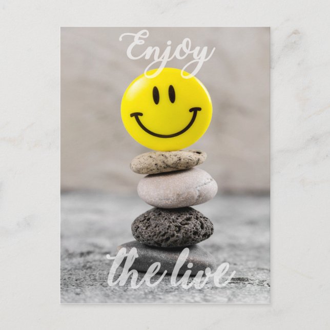 Postal ¡Disfruten de la vida! (Anverso)