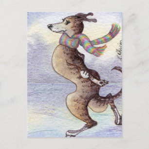 Postal Disfrutó el viento a través de sus oídos