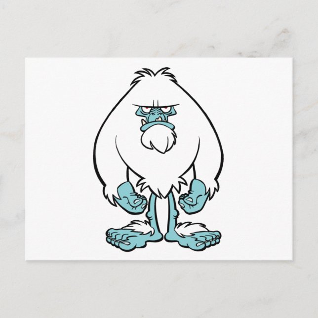 Postal Disgustado Yeti (Anverso)