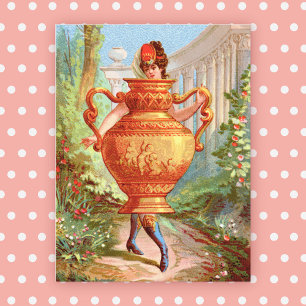 Postal Dish Darlings Golden Amphora Postcard