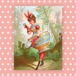 Postal Dish Darlings Pottery Queen Postcard