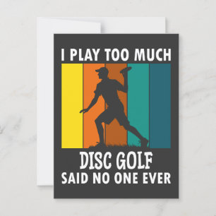 Postal Disk Golf Funny Saying Retro Disk Golf