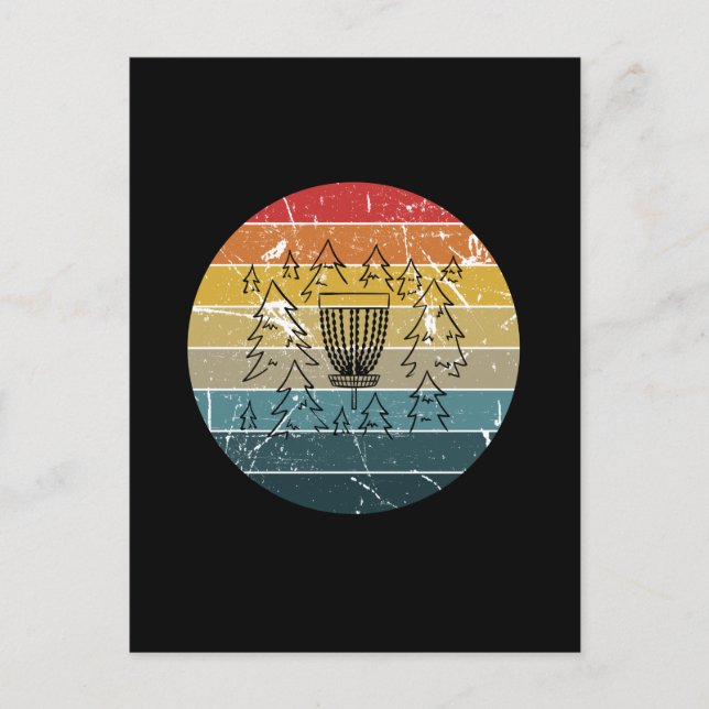 Postal Disk Golf Retro Vintage (Anverso)