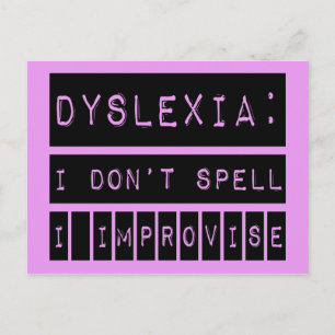 Postal Dislexia: No deletreo - Improviso - Disléxico