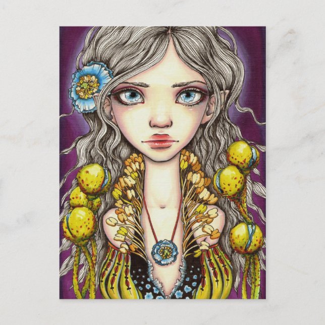 Postal Disparador azul (Anverso)