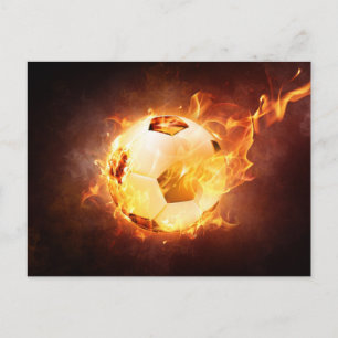 Postal Disparan la pelota de fútbol
