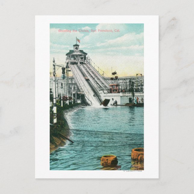 Postal Disparando a los Chutes (Anverso)