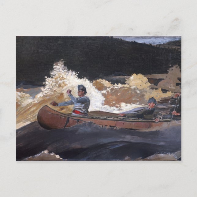 Postal Disparando a los rápidos (Anverso)