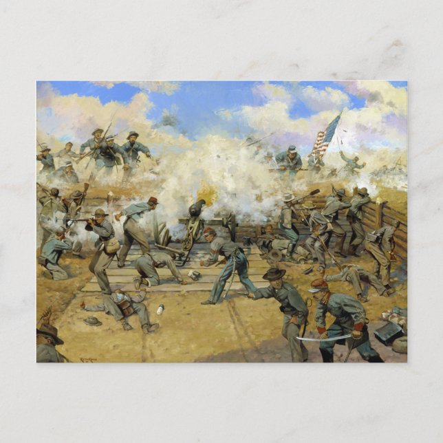 Postal Disparen y sean damnificados por Keith Rocco (Anverso)