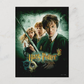 Postal Disparo del grupo Harry Potter Ron Hermione Dobby