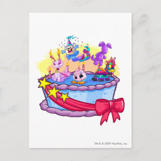 Postal Disparo por grupo de pasteles de cumpleaños