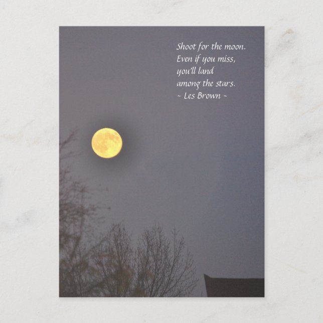 Postal Disparo por la luna (Anverso)