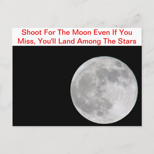 Postal Disparo Por La Luna (Anverso)