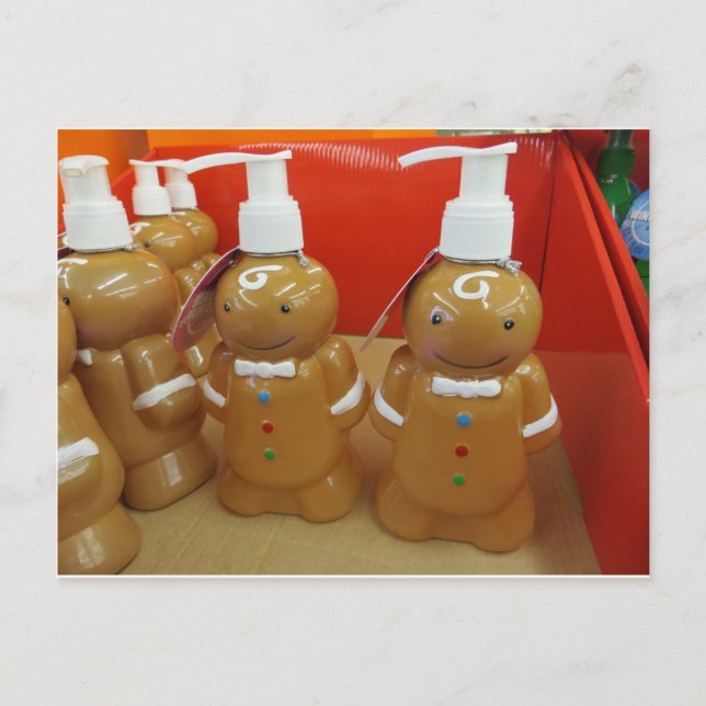 Postal Dispensador de jabón de pan de jengibre (Anverso)