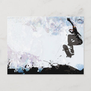 Postal Disposición de Grunge de Skateboarding