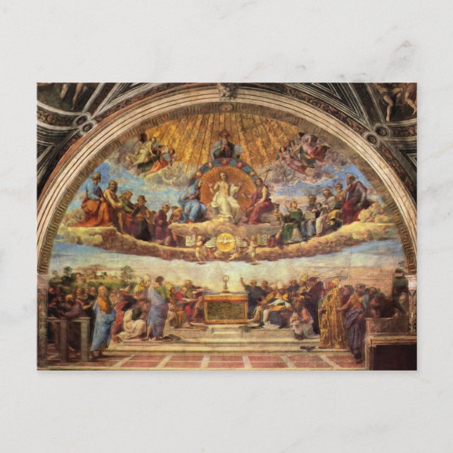 Postal Disputación de la Eucaristía (Anverso)