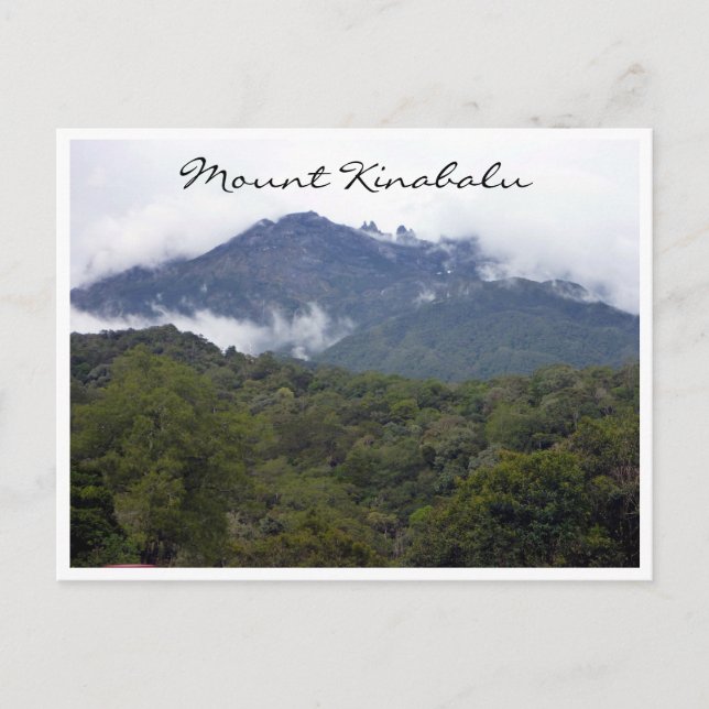 Postal distancia de mt kinabalu (Anverso)