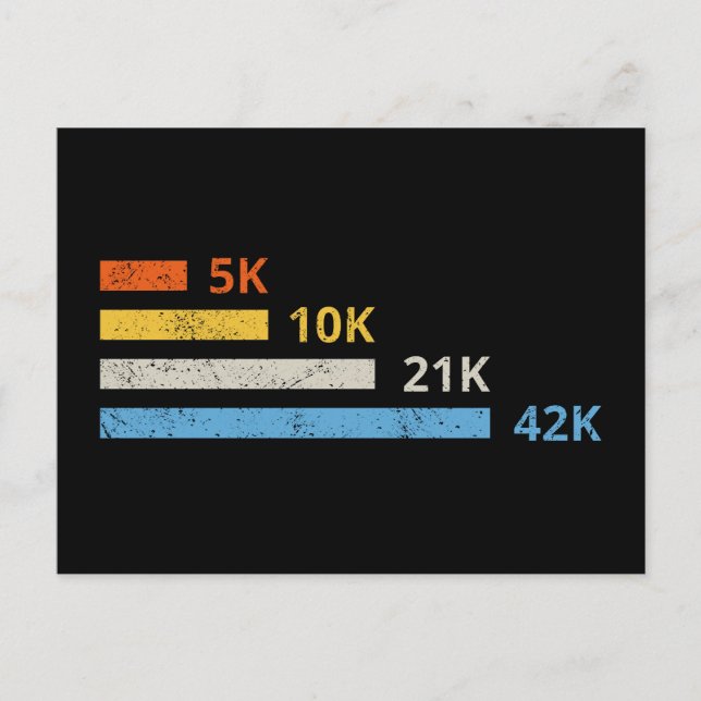 Postal Distancias de funcionamiento II - Maratón de 42K d (Anverso)