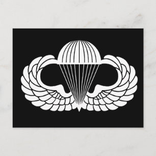 Postal distintivo de paracaidista