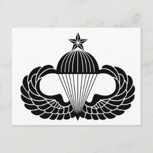 Postal Distintivo de paracaidista, Senior
