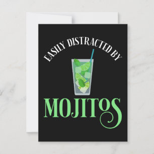 Postal Distrado Fácilmente Por Mojitos