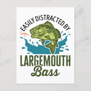 Postal Distraída fácilmente por Largemouth Bass