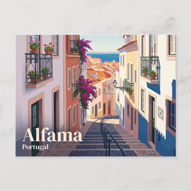 Postal Distrito de Alfama Portugal (Anverso)