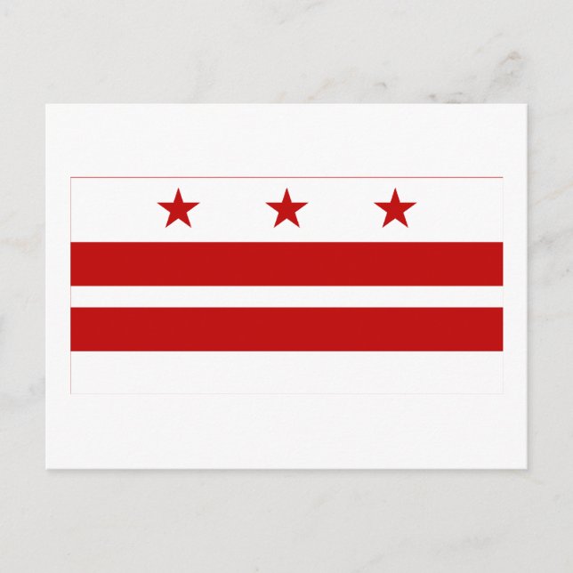 Postal Distrito de Bandera de Columbia (Anverso)