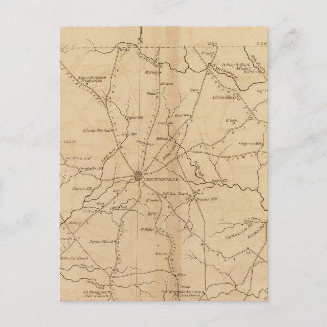 Postal Distrito de Chester, Carolina del Sur (Anverso)