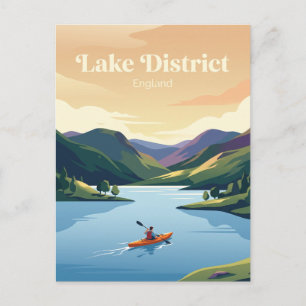 Postal Distrito de los Lagos, Inglaterra, kayakista
