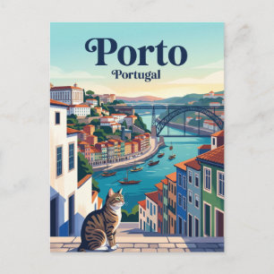 Postal Distrito de Ribeira, Oporto Portugal